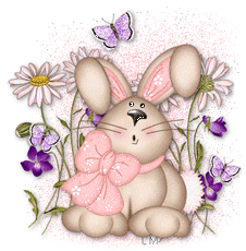 Gif animé Pâques lapin